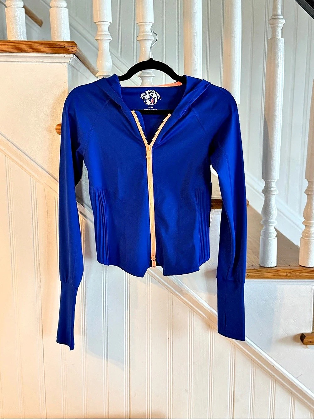 FP Movement Horizon Zip-Up Blue Zip-Up Hoodie NWT